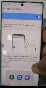 Cómo habilitar o deshabilitar las insignias de notificación del ícono de la aplicación en Galaxy Note 10 plus