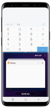 Cómo usar el botón de aplicación reciente como modo multitarea Galaxy S9