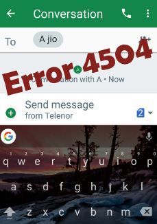 Repare los mensajes 4504 sin detección de errores del teléfono Android