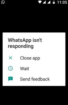 WhatsApp no ​​responde en Android