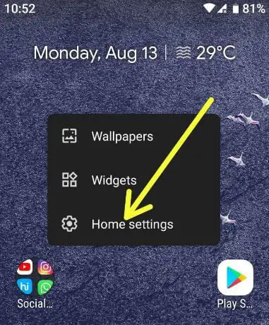 Cómo cambiar la pantalla de inicio en Android 9 Pie