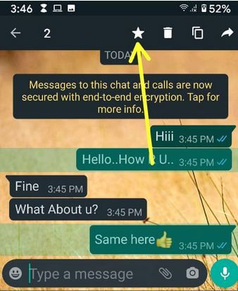 Cómo enviar mensajes a Asterisk en WhatsApp Android