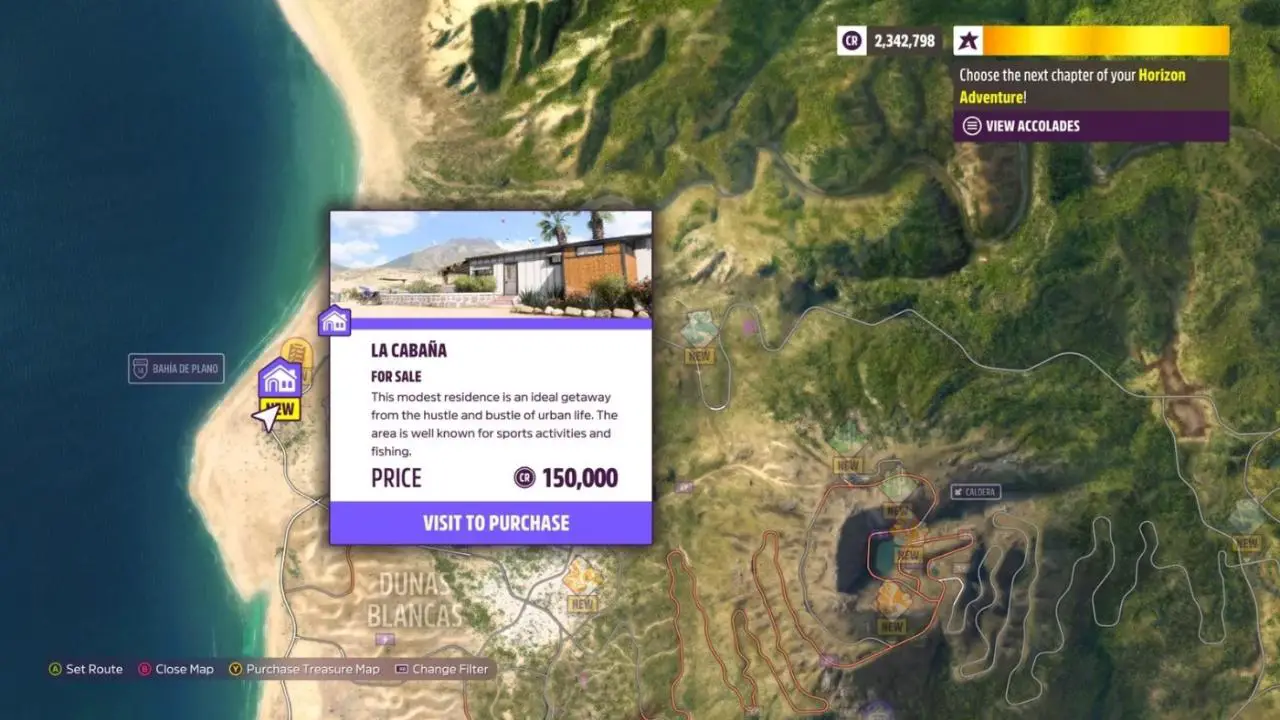 Guía de ubicaciones de casas de todos los jugadores de Forza Horizon 5