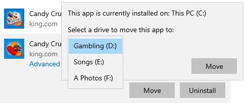 Cómo mover aplicaciones de Windows 10 a otra unidad