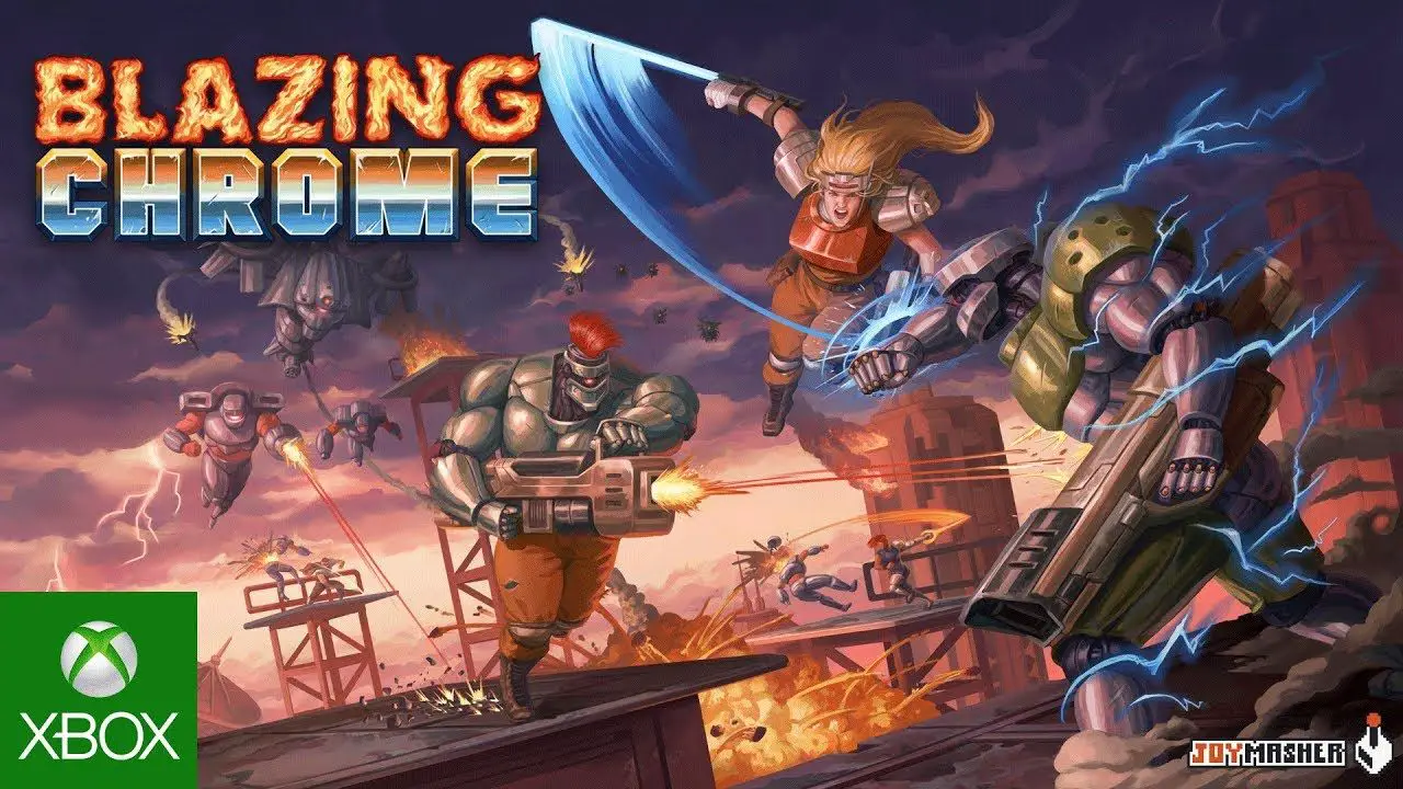 Blazing Chrome: Guía de todos los personajes, armas, Battlebots y Mechs