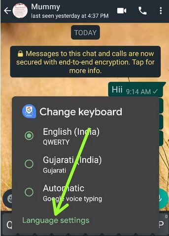 Cómo cambiar el idioma en WhatsApp Android