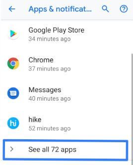 Cómo detener aplicaciones en Android 9