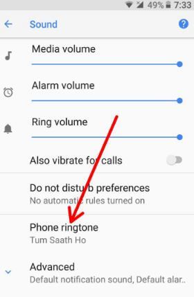 Cómo establecer un tono de llamada personalizado en Android Oreo 8.1.1