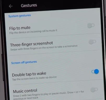 Cómo usar gestos en OnePlus 6