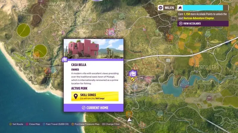 Guía de ubicaciones de casas de todos los jugadores de Forza Horizon 5