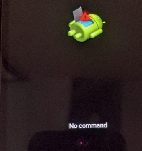 No hay símbolo de comando en Pixel 5 cuando se restablece por completo