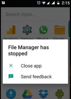 Arreglar Desafortunadamente, el Administrador de archivos ha dejado de funcionar en Android