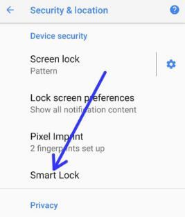 Utilice la función de bloqueo inteligente de Android Oreo