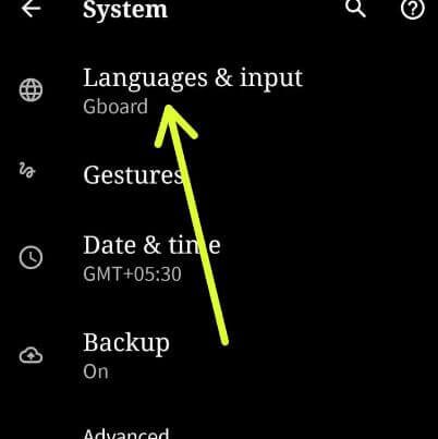 Idiomas de Android 10 y configuración de entrada para cambiar el idioma del teclado