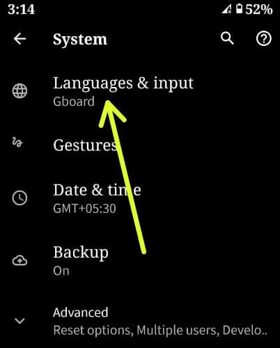 Cómo cambiar el idioma del teclado en Android 10