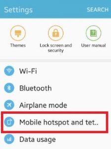 Cómo desactivar automáticamente el punto de acceso móvil Android Lollipop 5.1.1