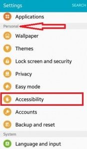 Cómo habilitar la accesibilidad en Android Lollipop 5.1.2