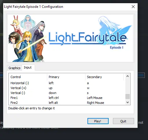 Light Fairytale Episodio 1: Cómo cambiar las combinaciones de teclas