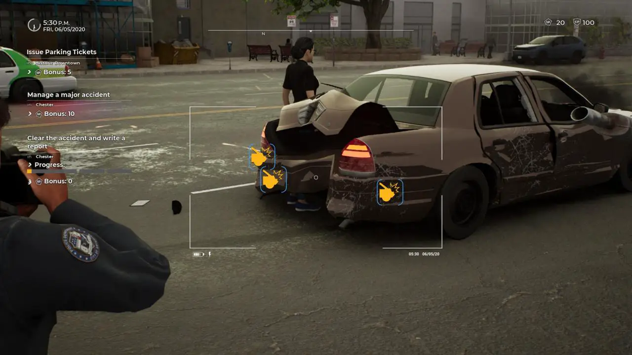 Simulador de policía: guía de accidentes de tráfico de oficiales de patrulla
