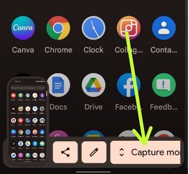 Cómo capturar la pantalla de desplazamiento en Google Pixel 6 Pro